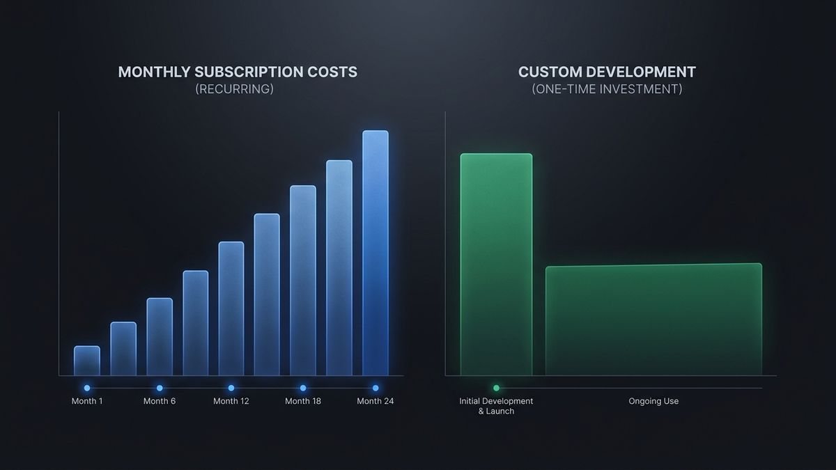 Kostenvergleich Standardsoftware vs Individualsoftware — TCO über 5 Jahre