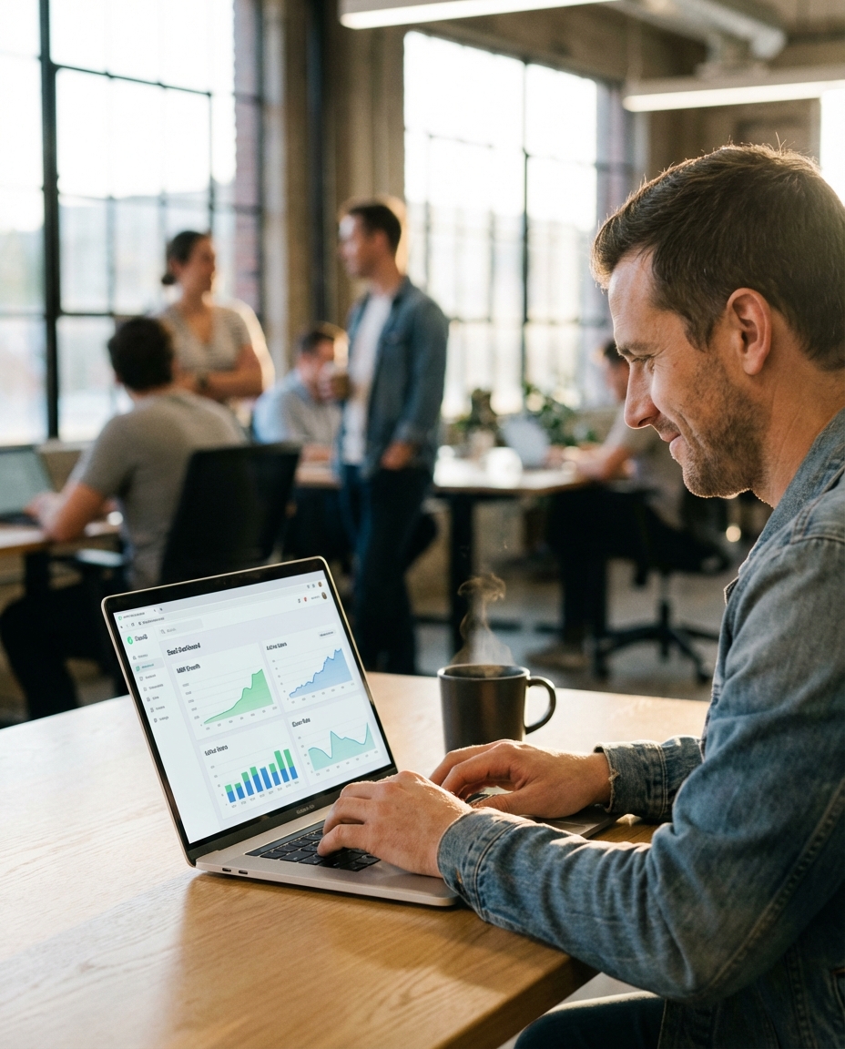 SaaS-Entwicklung — Cloud-Plattform Dashboard mit Nutzerverwaltung und Analytics